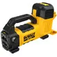 Pildil on kollane ja must DeWalt akutoitel veepump DCE050N, millel on käepide ja mis on mõeldud kasutamiseks ilma aku ja...