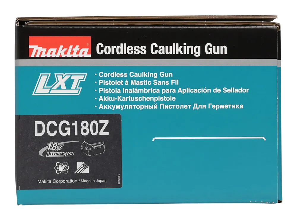 Makita akumuliacinis silikono pistoletas DCG180Z, be akumuliatoriaus ir įkroviklio