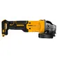 Pildil on näha kollane-must Dewalt DCG407M1T akunurklihvija.