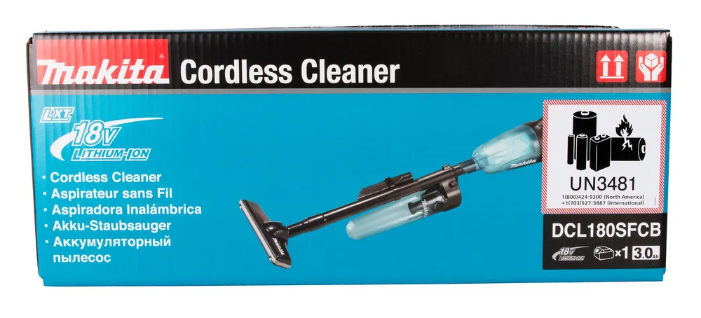 "Makita" akumuliatorinis dulkių siurblys DCL180SFCB