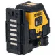 Pildil on DeWalt ristlaser DCLE14201RB, mis on kinnitatud magnetilise kinnitusklambri külge.