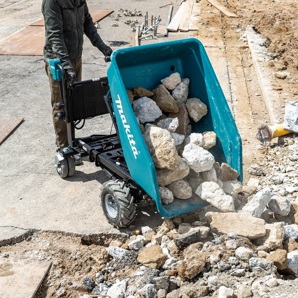 Makita аккумуляторная садовая тачка DCU602Z, без аккумулятора и зарядного устройства