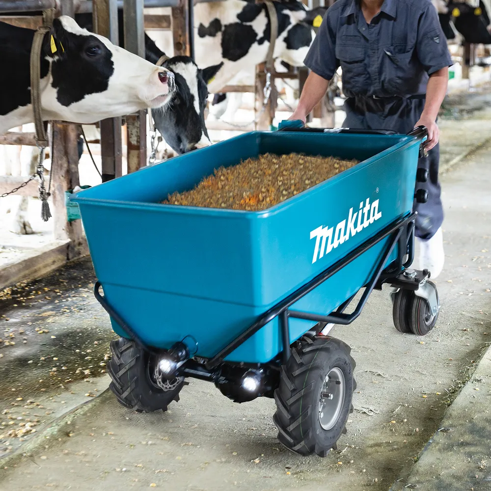 Makita cordless garden cart DCU605Z, without battery and charger