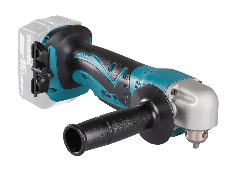 Pildil on näha Makita akunurktrell DDA350Z ilma aku ja laadijata, millel on ergonoomiline käepide ja vastupidav korpus.