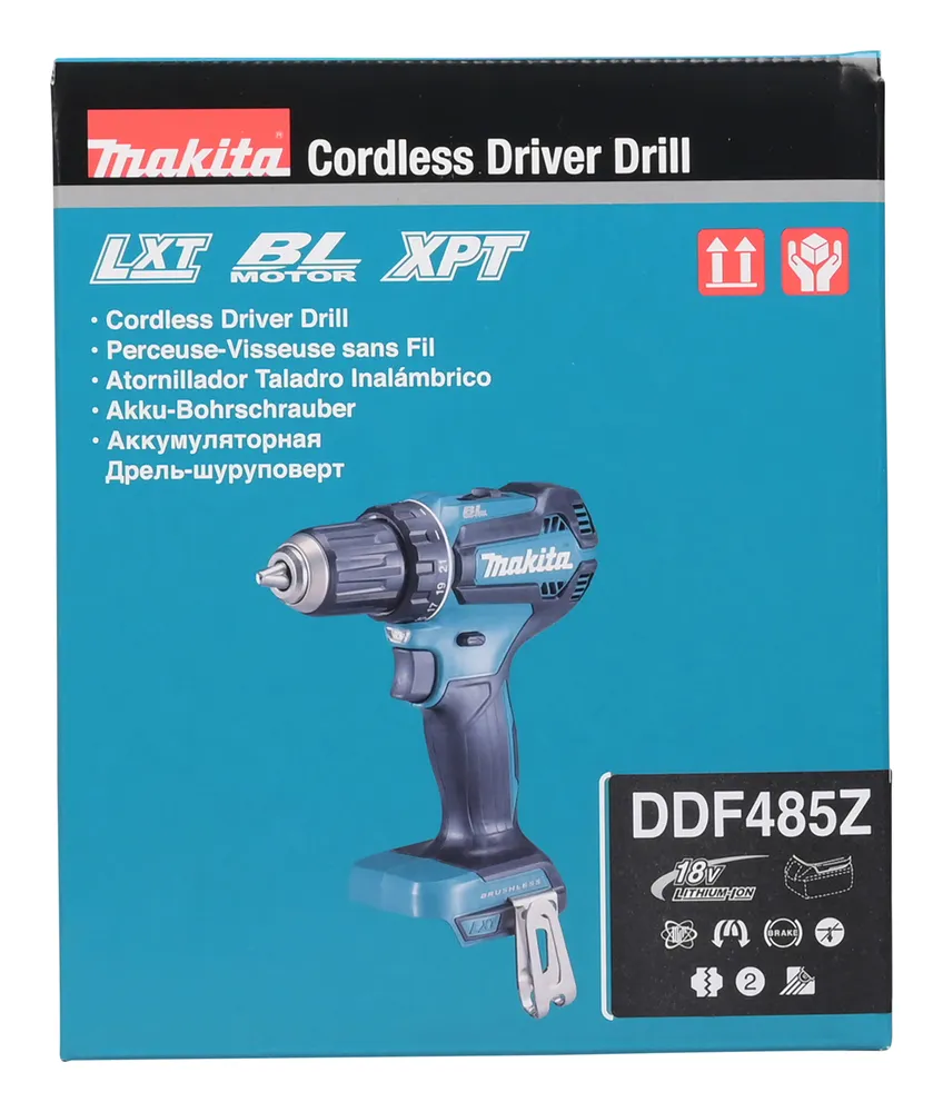 Makita cordless drill DDF485Z, without battery and charger