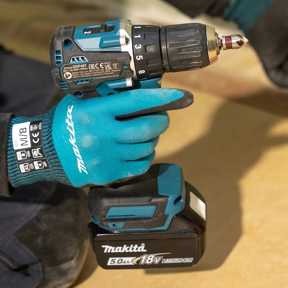 Makita akumuliatorinis suktukas DDF487Z, be akumuliatoriaus ir įkroviklio