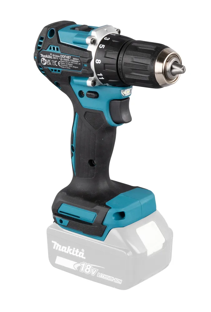 Makita akumuliatorinis suktukas DDF487Z, be akumuliatoriaus ir įkroviklio
