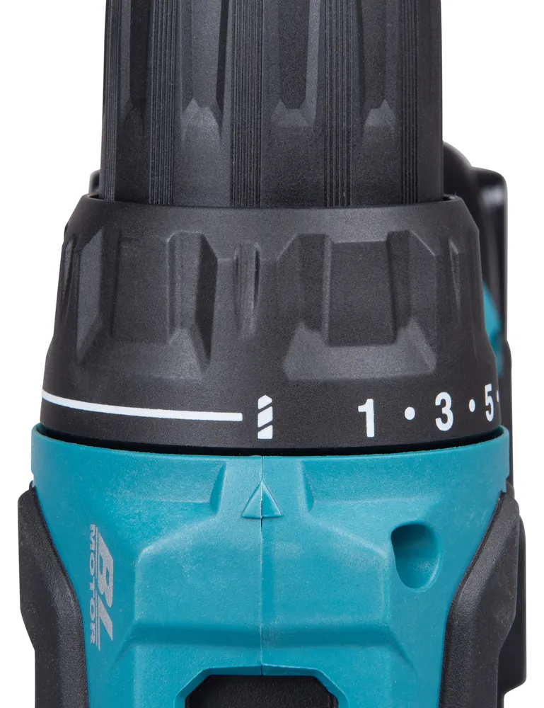 Pildil on näha Makita akutrelli DDF490WF osa, kus on selgelt eristatavad pöördemomendi seadistus ja üks detail.