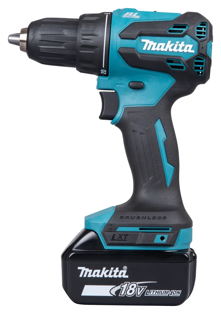 Pildil on Makita DDF490WF akutrell koos akuga.