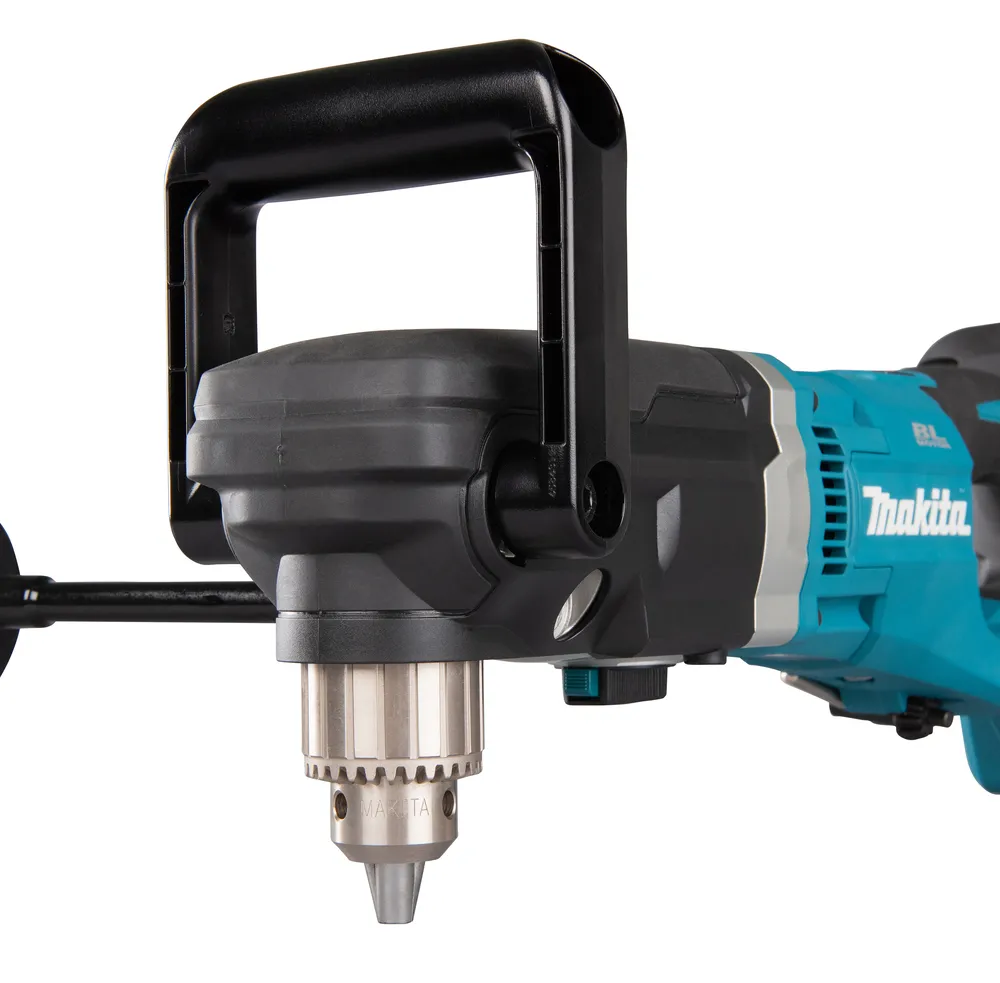 Pildil on Makita akunurktrell DDA460ZK, millel on topeltkäepide ja metallist padrun.