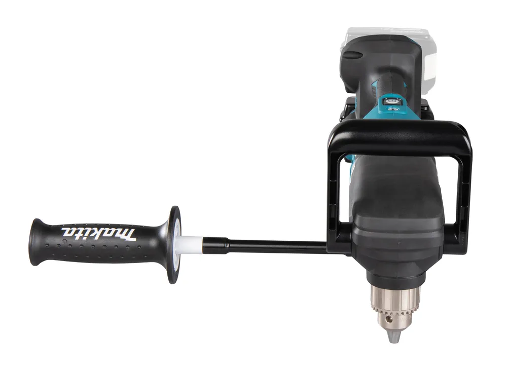 Pildil on näha Makita akunurktrell DDA460ZK, millel on must lisakäepide.