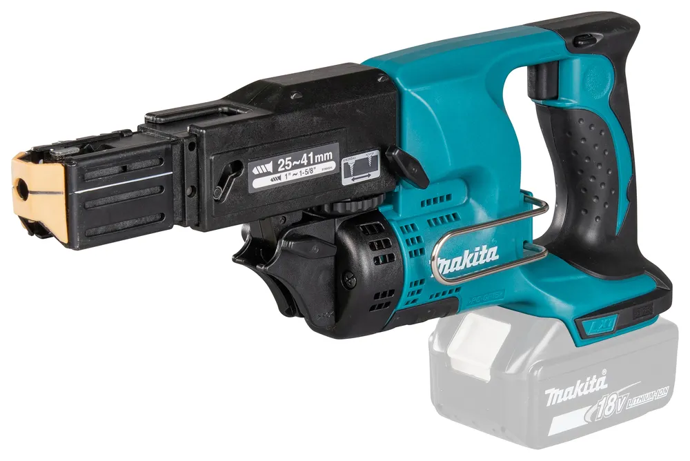 Pildil on Makita akulindistuskruvikeeraja DFR450ZX, millel on roheline ja must värvilahendus, ning näha on ka selle...