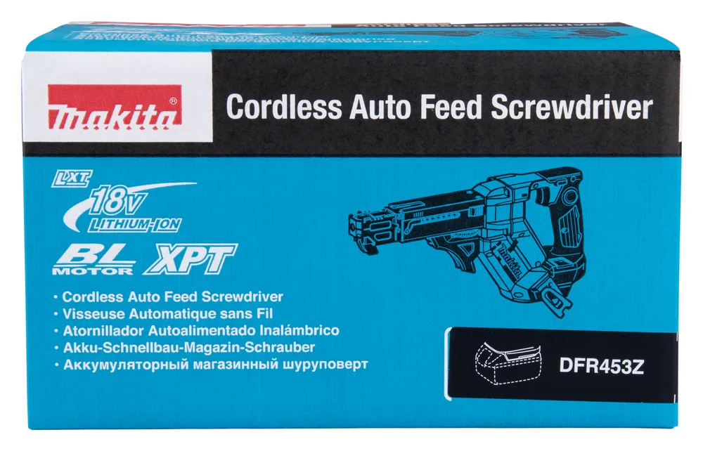 Аккумуляторный ленточный шуруповерт Makita DFR453Z, без аккумулятора и зарядного устройства