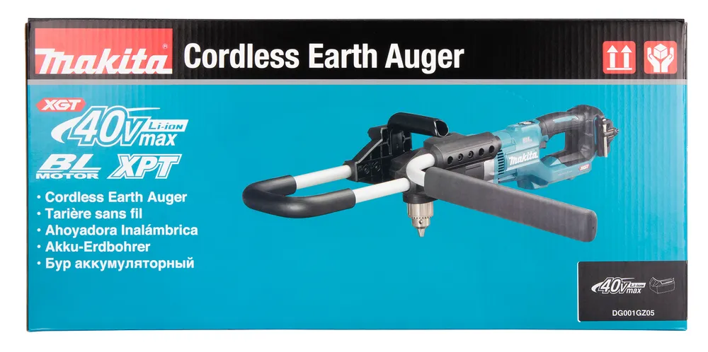 Аккумуляторный почвенный бур Makita DG001GZ05, XGT, без аккумулятора и зарядного устройства