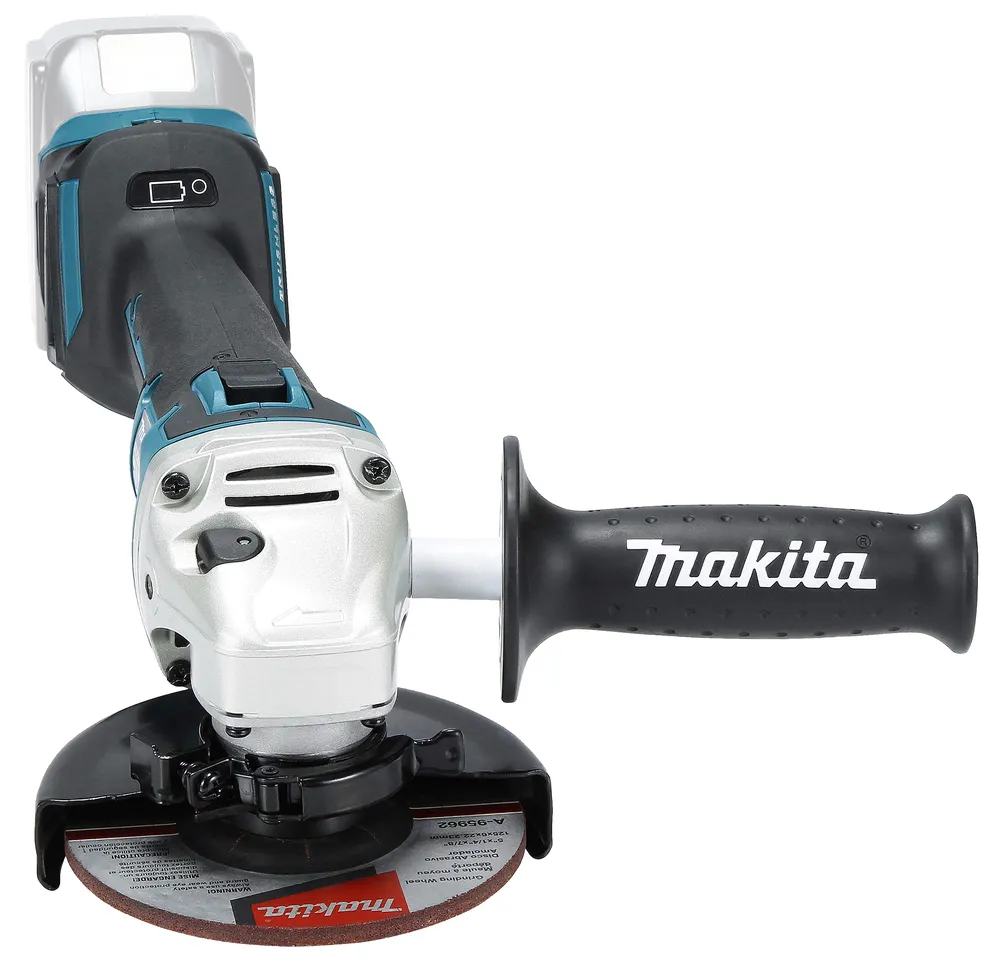 Pildil on Makita akutööriist, mis on akutööriista nurklihvija.