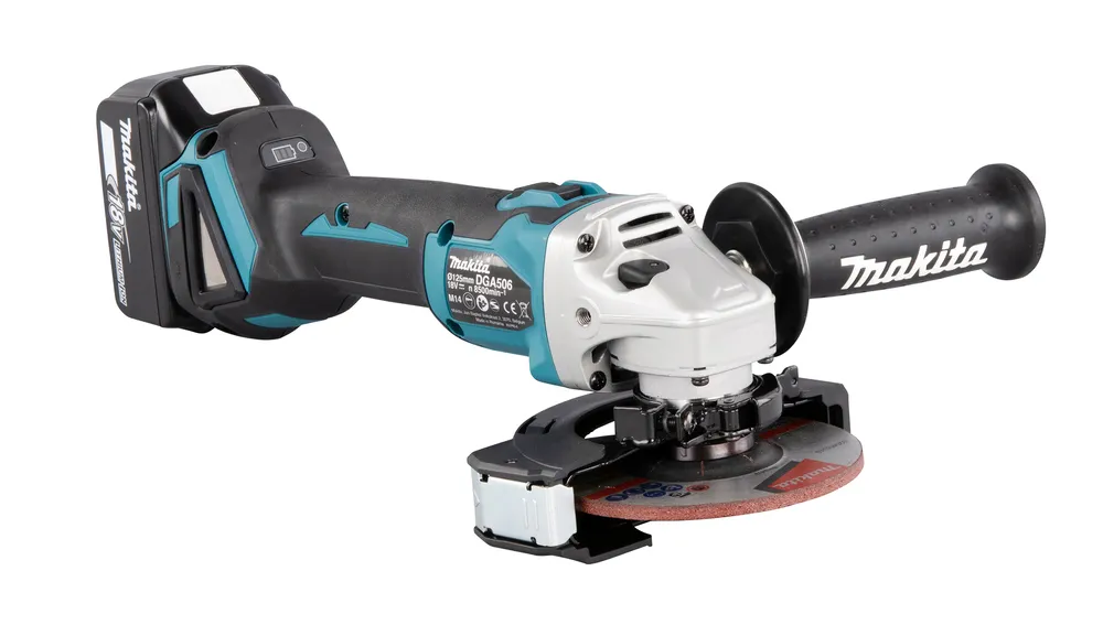 Аккумуляторная угловая шлифовальная машина Makita DGA506RTJ