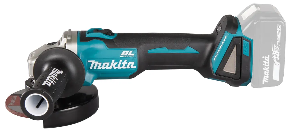 Makita akumuliatorinis kampinis šlifuoklis DGA506Z, be akumuliatoriaus ir įkroviklio