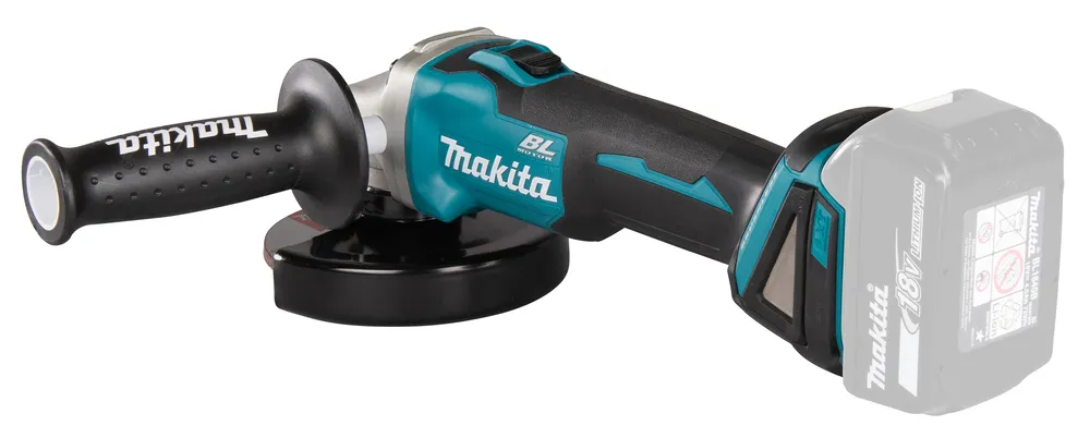 Makita akumuliatorinis kampinis šlifuoklis DGA506Z, be akumuliatoriaus ir įkroviklio