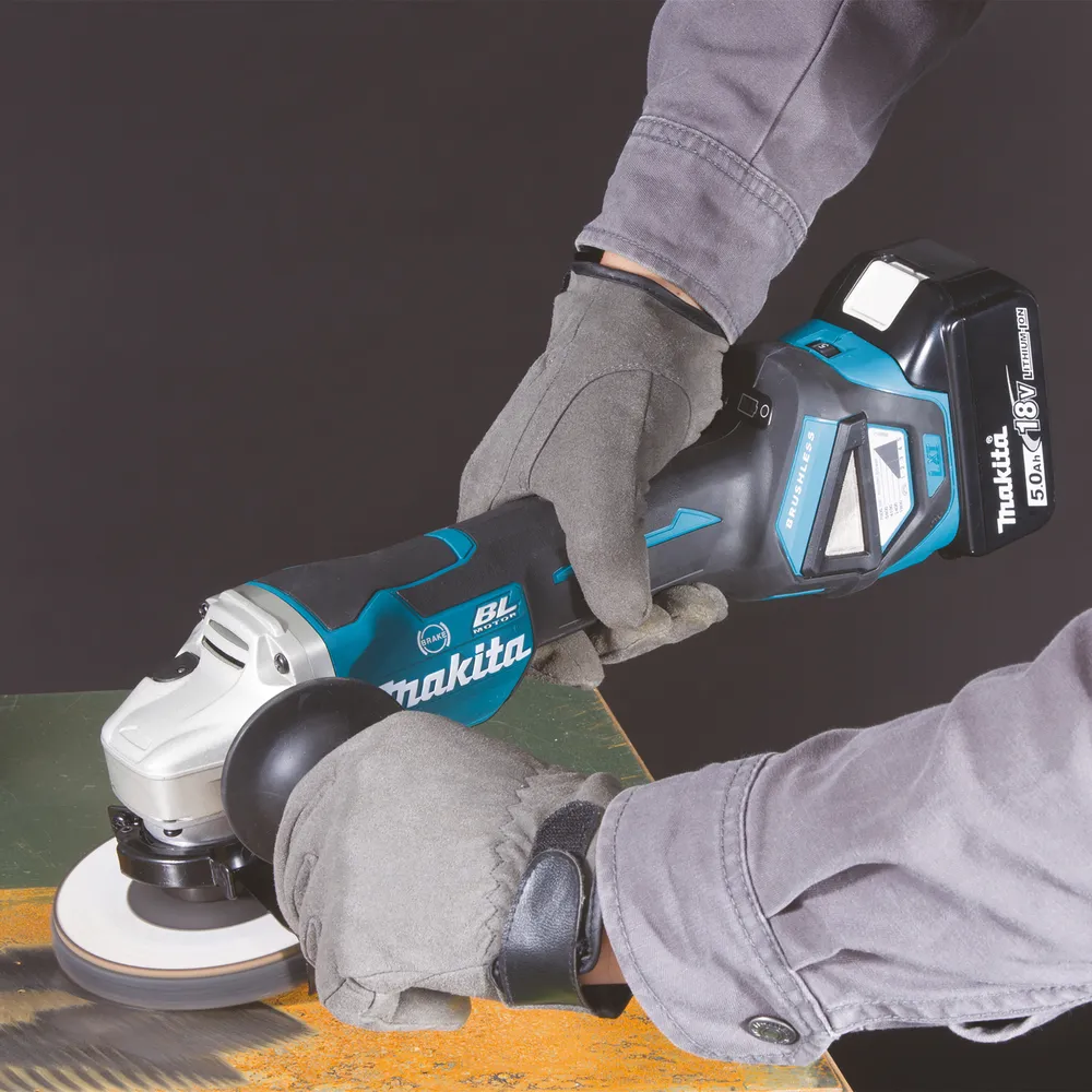 Аккумуляторная угловая шлифовальная машина Makita DGA518ZU, без аккумулятора и зарядного устройства
