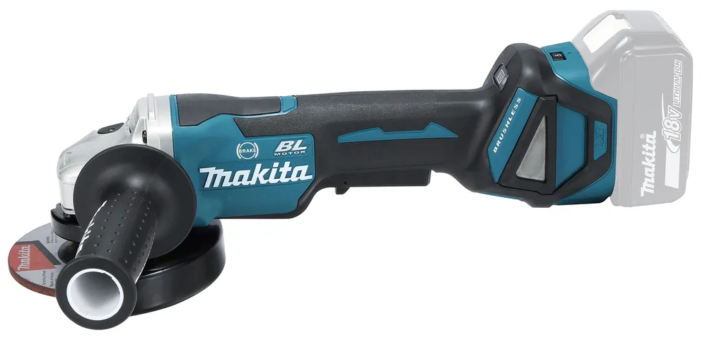 Аккумуляторная угловая шлифовальная машина Makita DGA518ZU, без аккумулятора и зарядного устройства