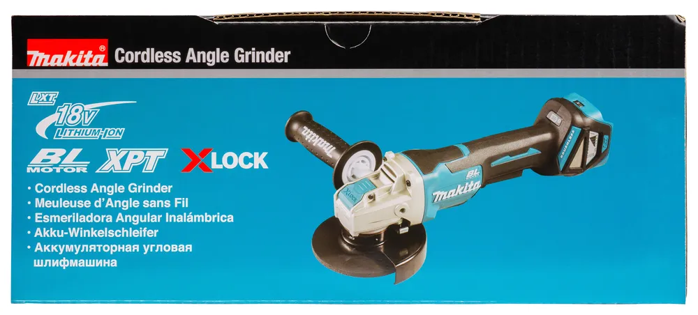 Makita cordless angle grinder DGA519Z, without battery and charger