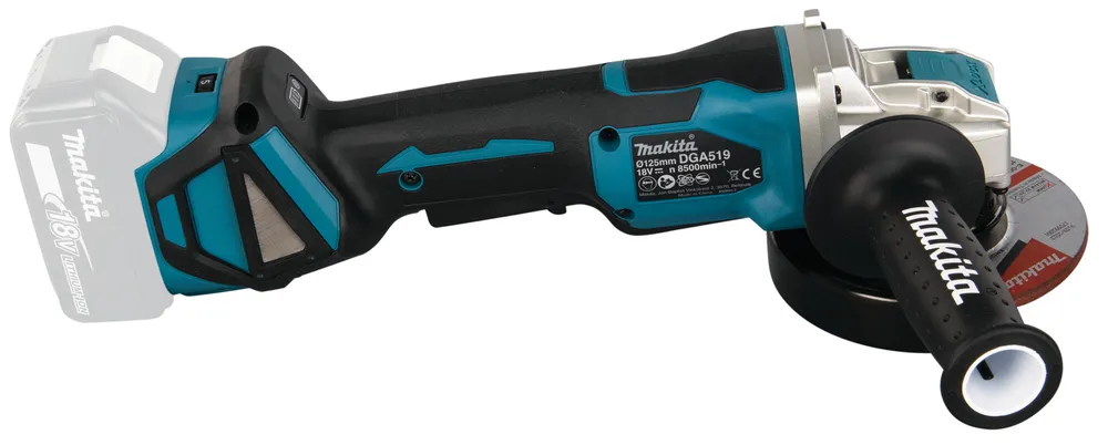 Makita cordless angle grinder DGA519Z, without battery and charger