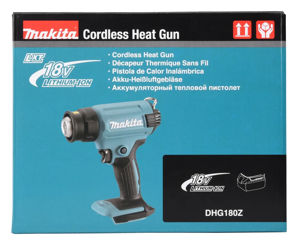 Аккумуляторный термовоздуходувка Makita DHG180Z, без аккумулятора и зарядного устройства
