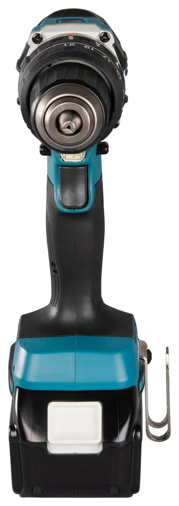 Pildil on Makita akulööktrell DHP484RTJ koos akuga.