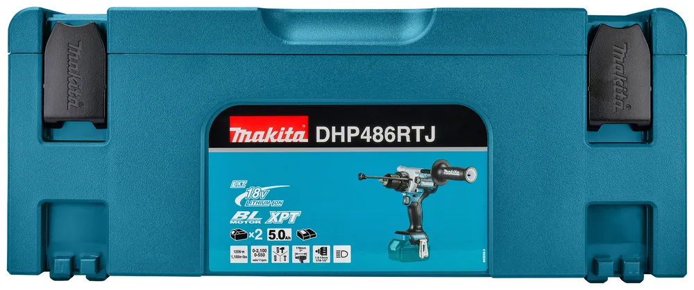 "Makita" akumuliatorinis smūginis grąžtas DHP486RTJ