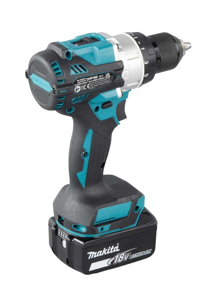 "Makita" akumuliatorinis smūginis grąžtas DHP486RTJ