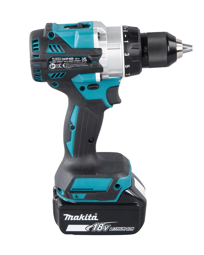 "Makita" akumuliatorinis smūginis grąžtas DHP486RTJ