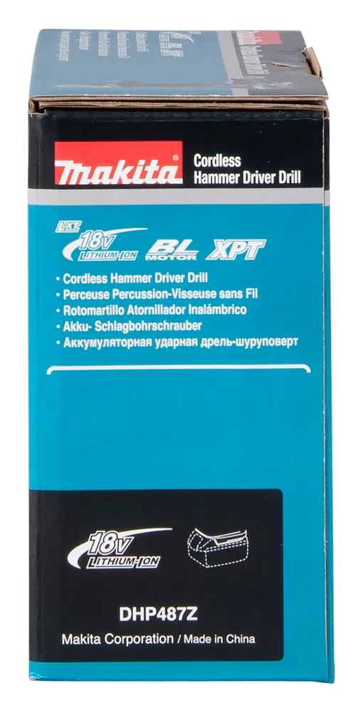 "Makita" akumuliatorinis smūginis grąžtas DHP487Z, be akumuliatoriaus ir įkroviklio
