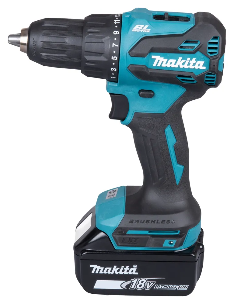 Pildil on Makita akulööktrell koos akuga.