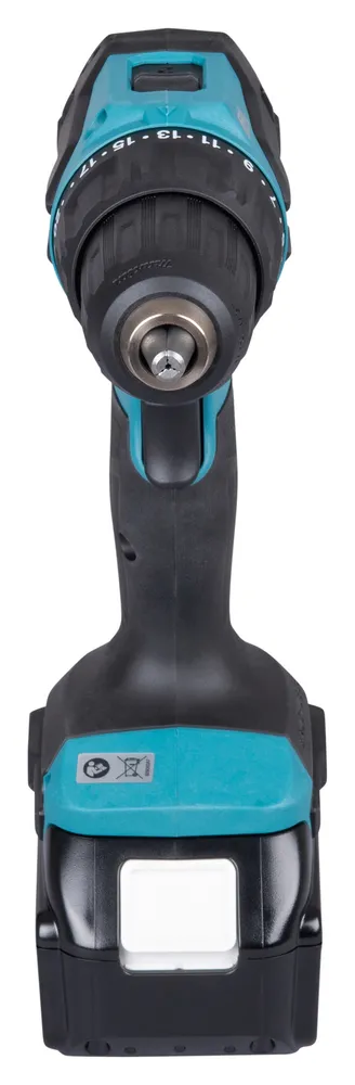 Pildil on Makita akulööktrell DHP490SF1J koos akuga.
