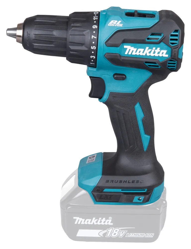 Makita akumuliatorinis smūginis gręžtuvas DHP490Z, be akumuliatoriaus ir įkroviklio