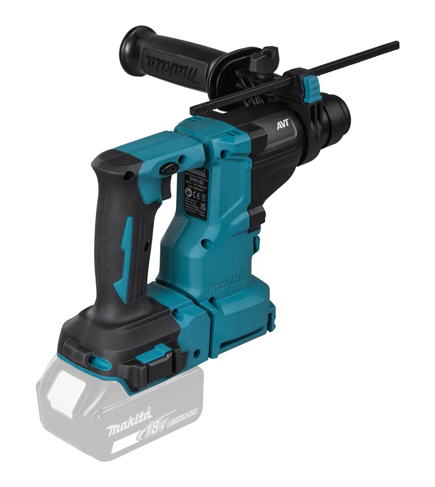 Pildil on Makita akupuurvasar DHR183Z, mis on näidatud ilma aku ja laadijata.