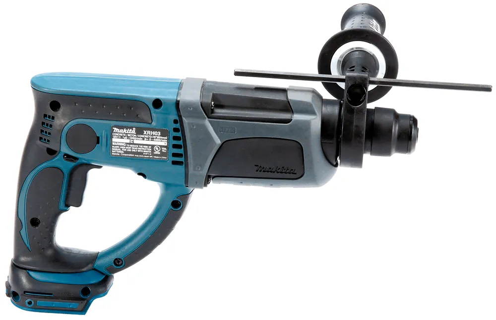 Pildil on Makita akupuurvasar DHR202Z, ilma aku ja laadijata, mida näidatakse valgel taustal.