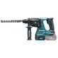 Pildil on Makita DLX4200JX1 combokit, millega on koos tsentreeritud puurimisotsaga löökpuur, aku ja külgmine käepide.