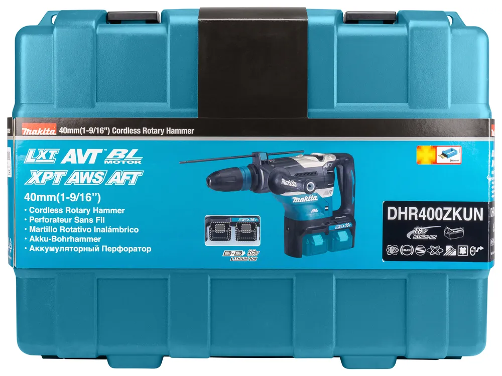 Makita cordless hammer drill DHR400ZKUN, without battery and charger