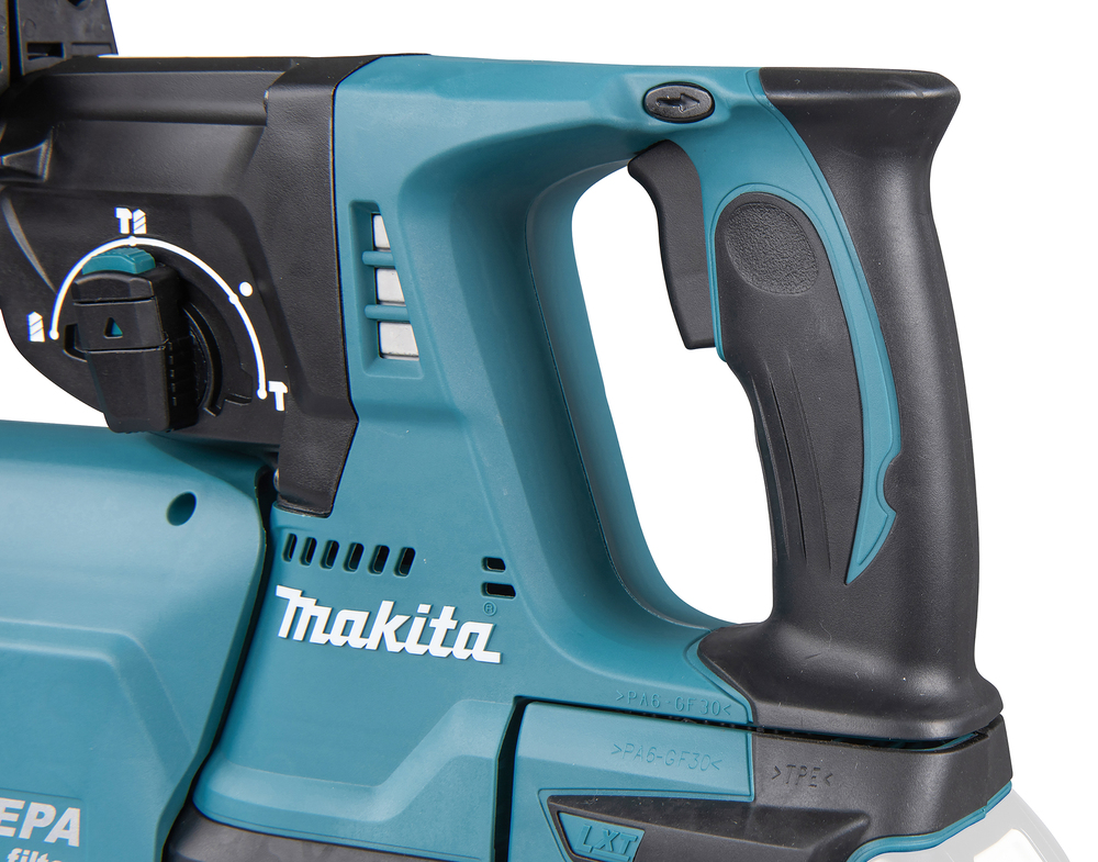 Аккумуляторный перфоратор Makita DHR242RTJW + система сбора пыли, без аккумулятора и зарядного устройства