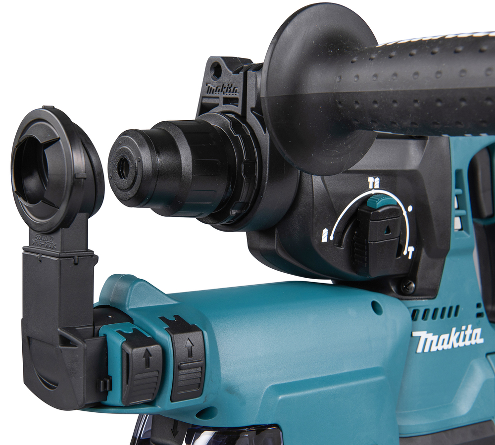Аккумуляторный перфоратор Makita DHR242RTJW + система сбора пыли, без аккумулятора и зарядного устройства