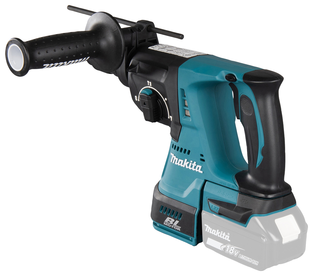 Аккумуляторный перфоратор Makita DHR243ZJW + система сбора пыли, без аккумулятора и зарядного устройства