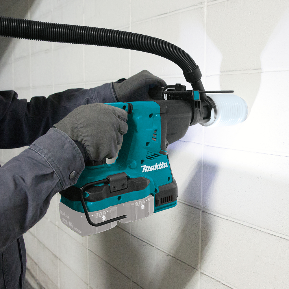 Аккумуляторный перфоратор Makita DHR280ZWJ + система сбора пыли, без аккумулятора и зарядного устройства