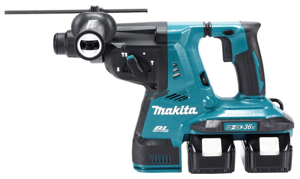 Аккумуляторный перфоратор Makita DHR280ZWJ + система сбора пыли, без аккумулятора и зарядного устройства