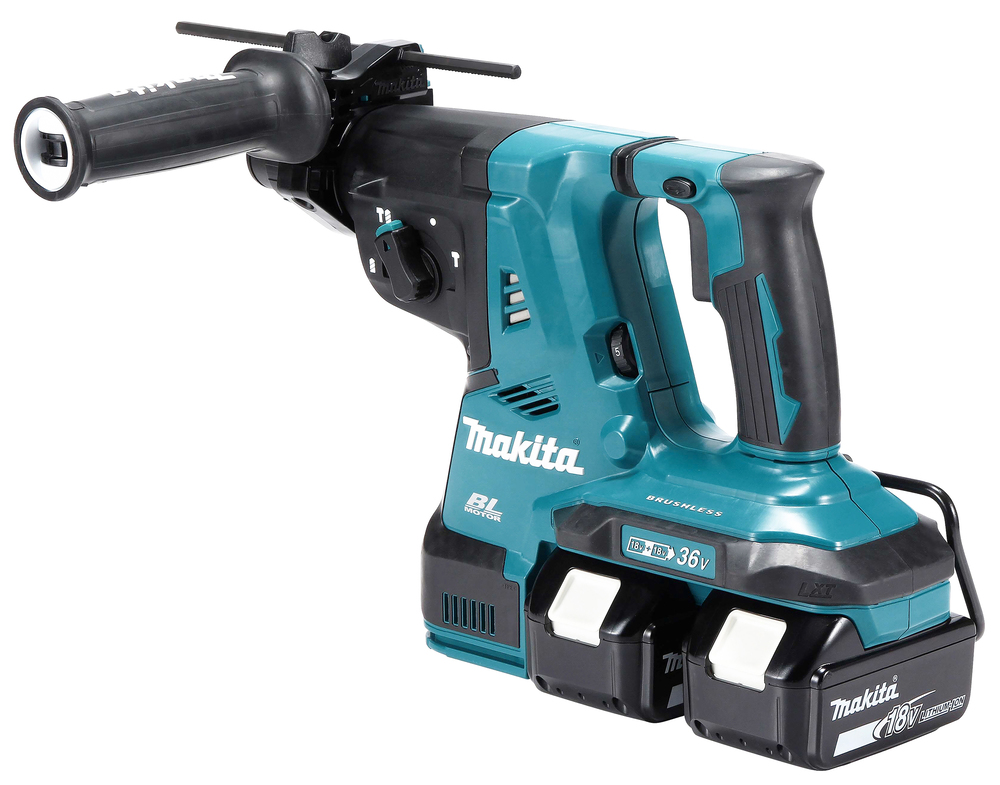 Аккумуляторный перфоратор Makita DHR280ZWJ + система сбора пыли, без аккумулятора и зарядного устройства