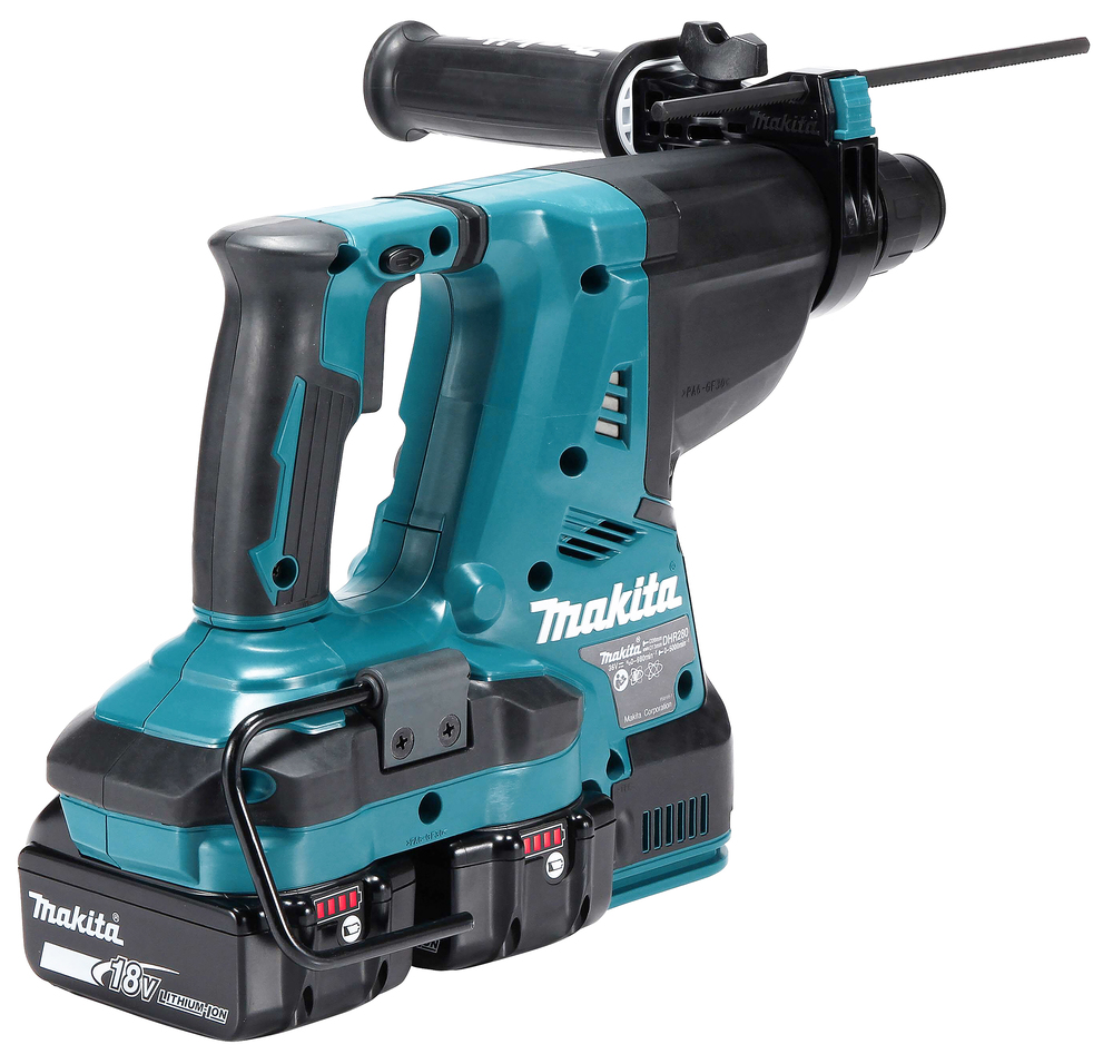 Аккумуляторный перфоратор Makita DHR280ZWJ + система сбора пыли, без аккумулятора и зарядного устройства