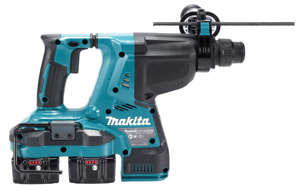 Аккумуляторный перфоратор Makita DHR280ZWJ + система сбора пыли, без аккумулятора и зарядного устройства