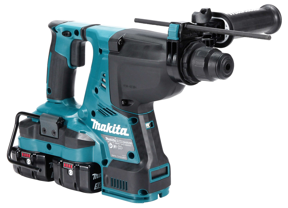 Аккумуляторный перфоратор Makita DHR280ZWJ + система сбора пыли, без аккумулятора и зарядного устройства