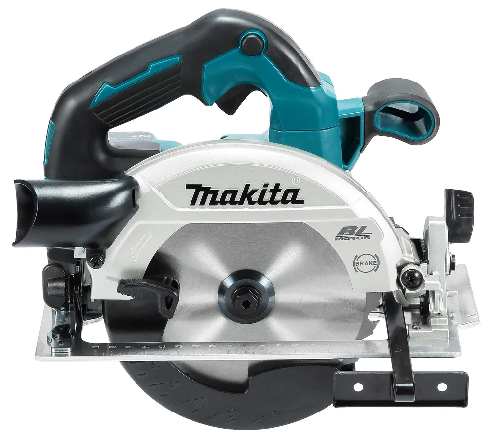 Pildil on Makita akuketassaag DHS660Z, ilma aku ja laadijata, mis on esikülgvaates.