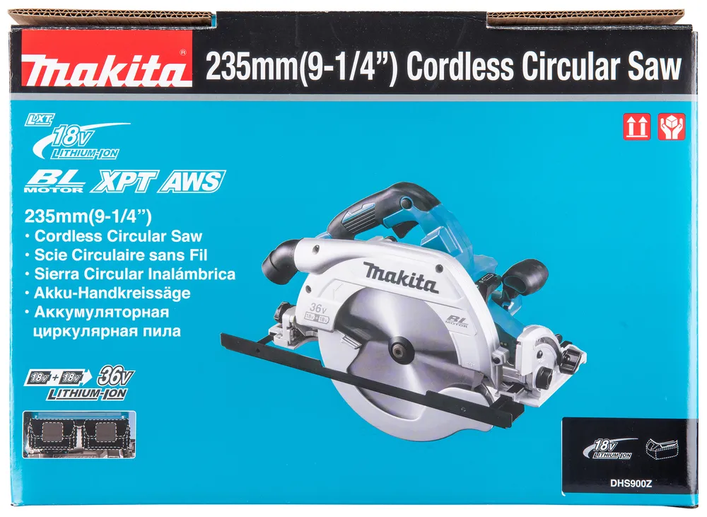 Makita akumuliatorinis diskinis pjūklas DHS900Z, be akumuliatoriaus ir įkroviklio